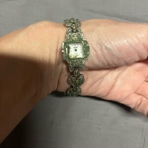 Vintage Amstar antique style Elegant Silver Bracelet Watch
